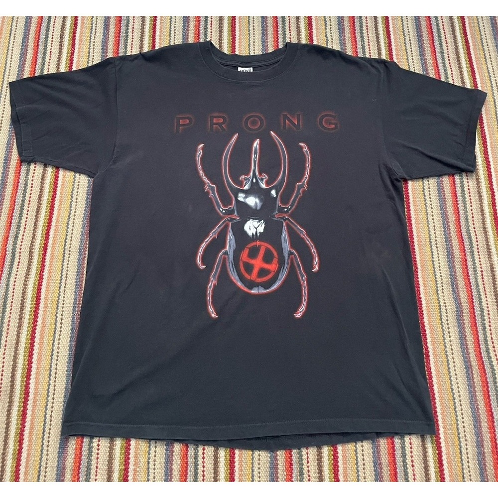 Vintage 90s Y2K Prong Metal Punk Industrial Hardcore band tee Tour T Shirt 2XL